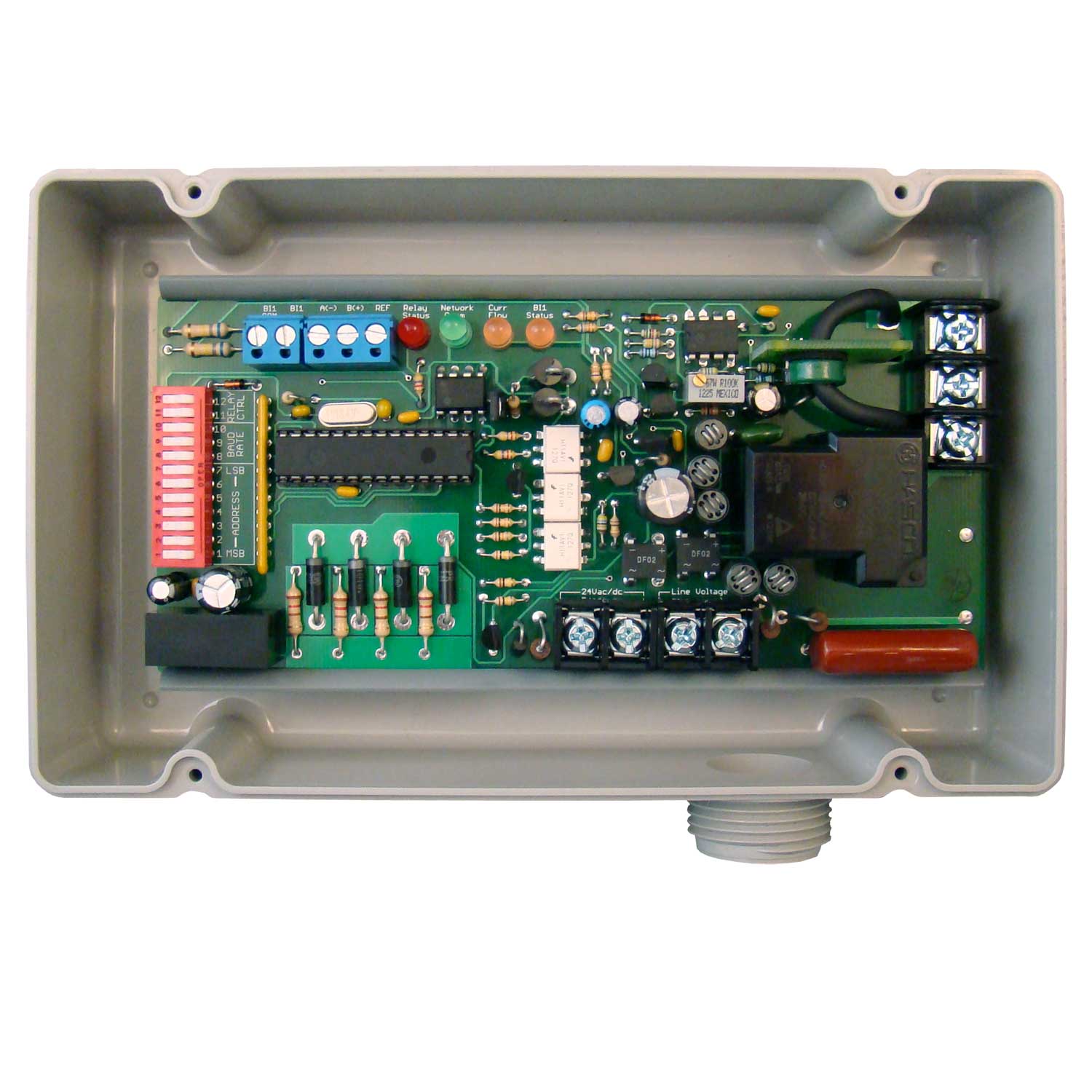 RIBTWX2401B-BC | BACNET ENCLOSED RELAY 20AMP 12 120VAC/24VAC/DC CURRENT SENSE STATUS PE6020